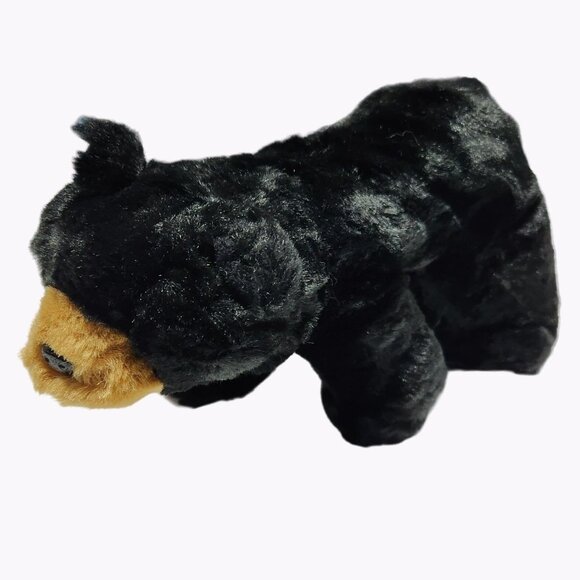 The Bearington Collection Black Bear Cub 9 inch Plush Stuffed Animal Toy - Picture 1 of 5